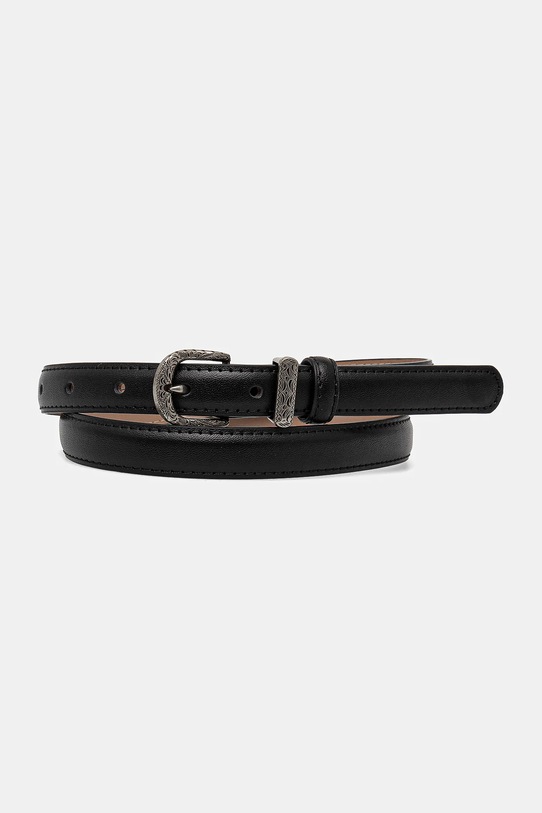 Шкіряний ремінь Answear.LAB чорний 1300.cms