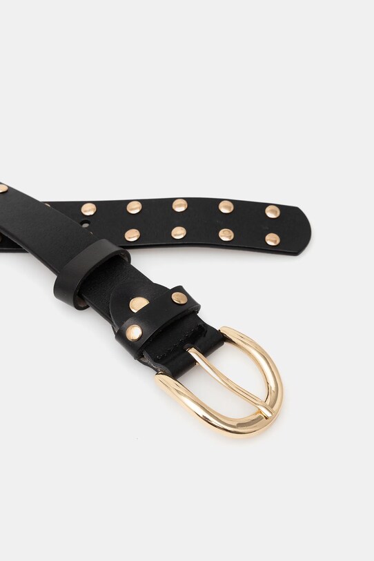 Answear Lab pasek skórzany ld2035black.iak czarny WW25