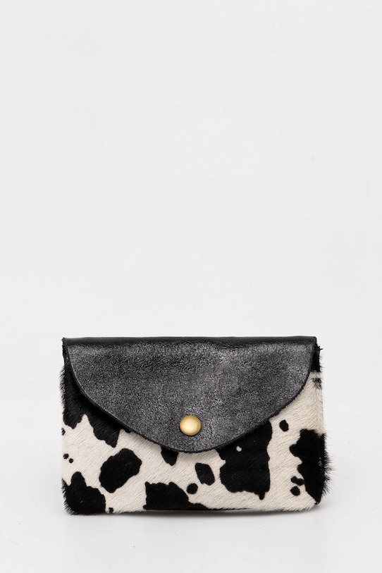 Peněženka Answear.LAB přírodní kůže černá M.590.hms