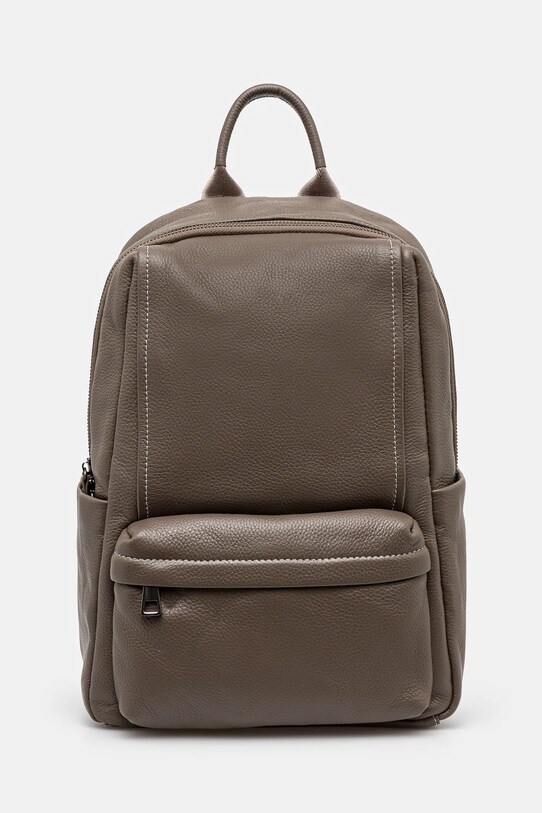 Answear.LAB plecak skórzany skóra licowa beżowy 1201.CMS