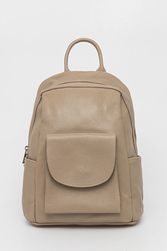 Answear.LAB plecak skórzany skóra licowa beżowy 1099.hMS