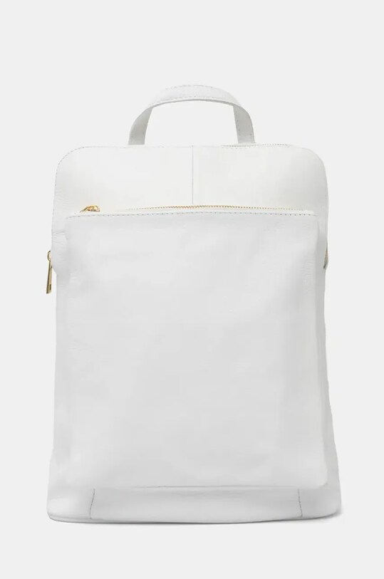 Kožený ruksak Answear.LAB usňová koža biela 479.HWK