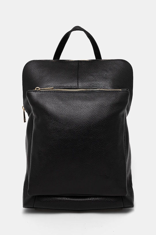 Answear.LAB plecak skórzany skóra licowa czarny 479.HWK