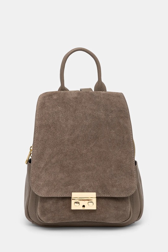 Kožni ruksak Answear.LAB brušena koža bež p3.