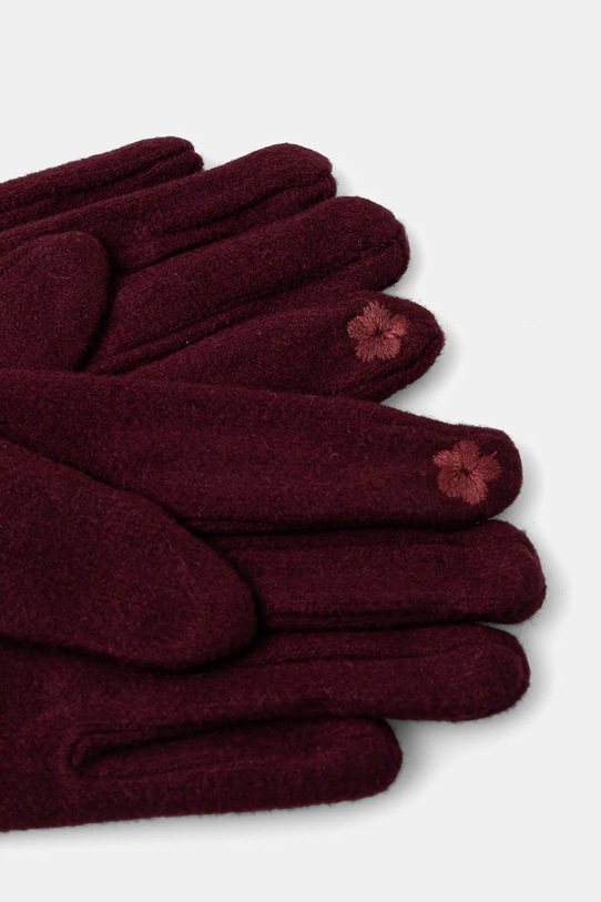 Rukavice Answear.LAB zs28.ims burgundské WW25