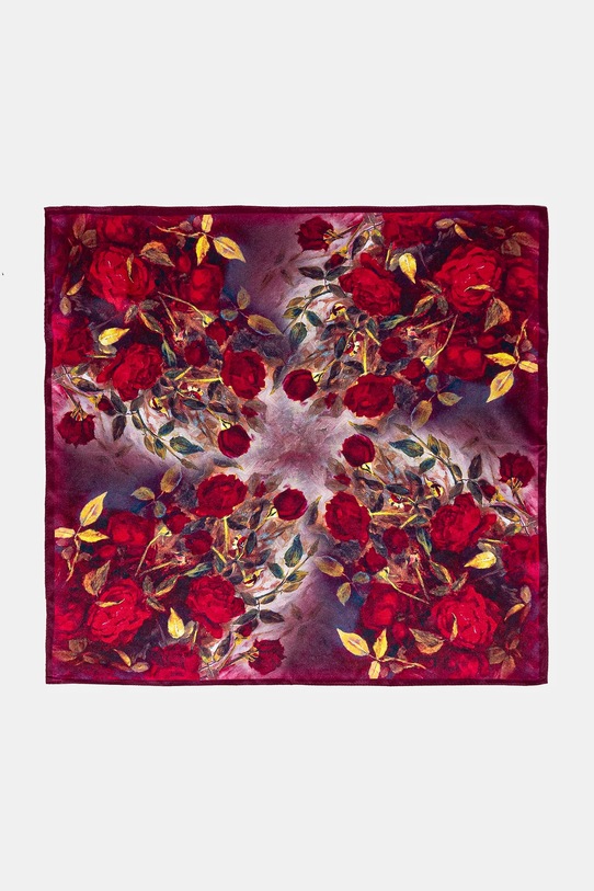 Akcesoria Answear Lab apaszka jedwabna 50x50.fos różowy