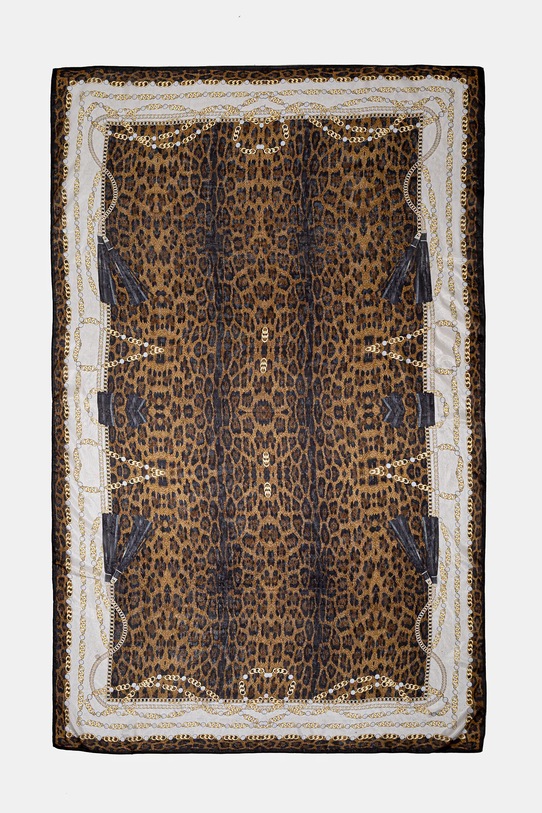 Doplňky Hedvábná šála Answear.LAB 180.40.fos hnědá