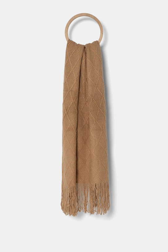 Answear Lab esarfa de lana cu modele maro JW216.hms