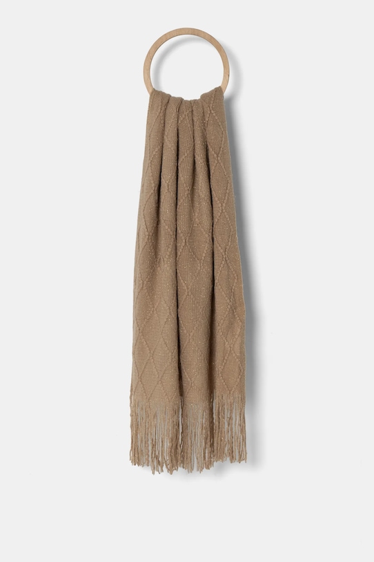 Answear Lab esarfa de lana cu modele maro JW216.hms