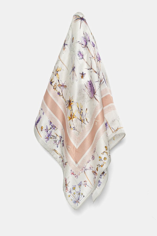 Answear Lab apaszka jedwabna tkanina różowy 1163.CMS