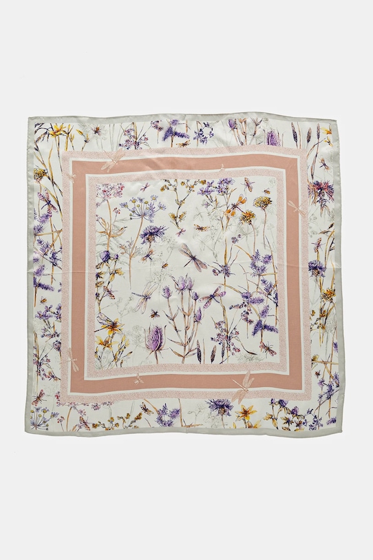 Answear Lab apaszka jedwabna 1163.CMS różowy WW25