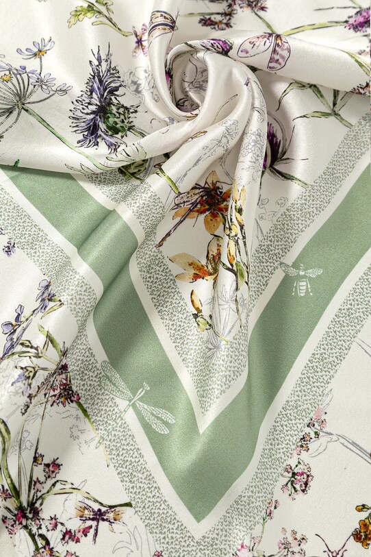 Accessori Answear.LAB foulard in seta 1163.CMS turchese