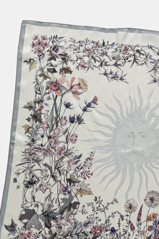 Шовкова хустка на шию Answear.LAB 1166.CMS сірий WW25