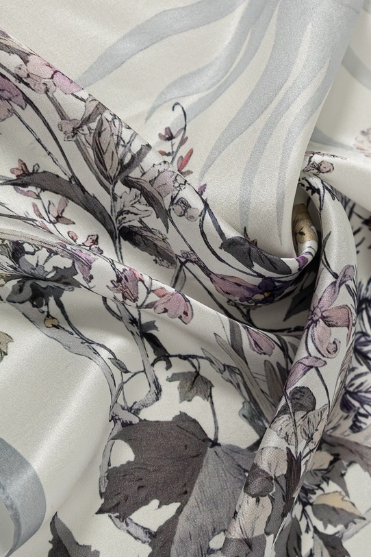 Аксесуари Шовкова хустка на шию Answear.LAB 1166.CMS сірий