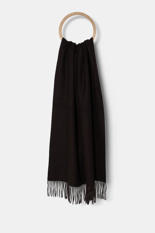 Вовняний шарф Answear.LAB вовна коричневий pashmina1.flk