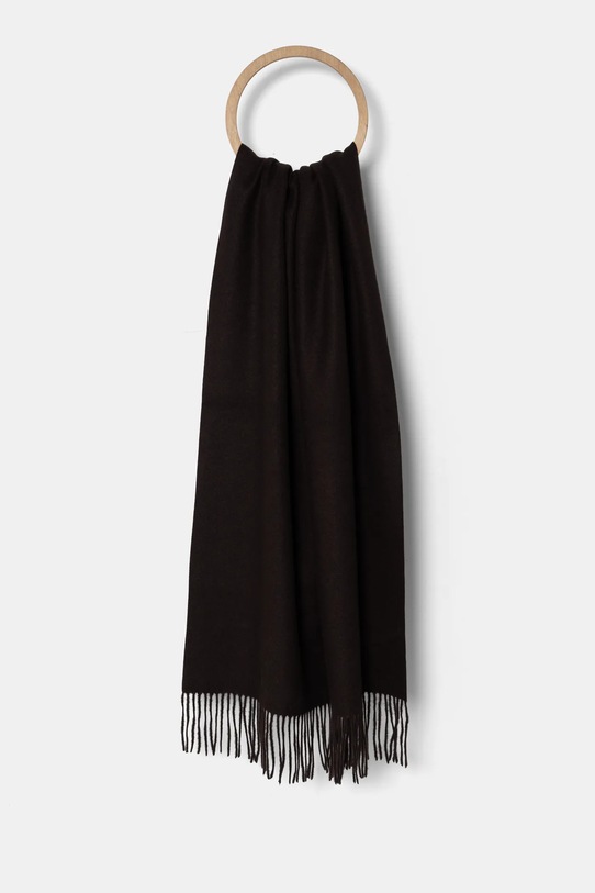 Vlněná šála Answear.LAB látka hnědá pashmina1.flk