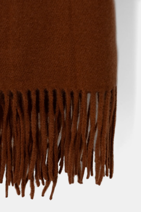 Answear.LAB szalik z kaszmirem qr18.ims brązowy WW25