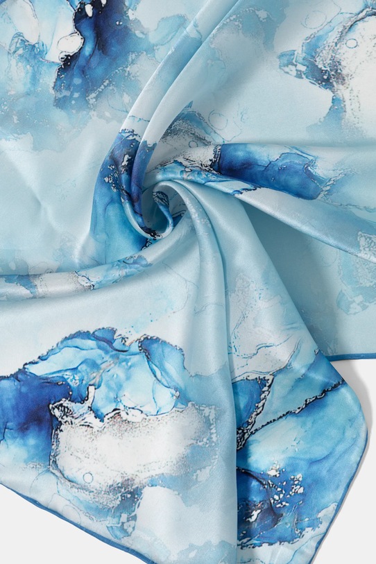 Accesorii Answear Lab sal de matase big.silk.flk albastru