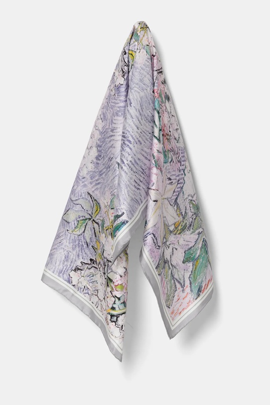 Answear Lab eșarfă de mătase matase violet 1210.CMS