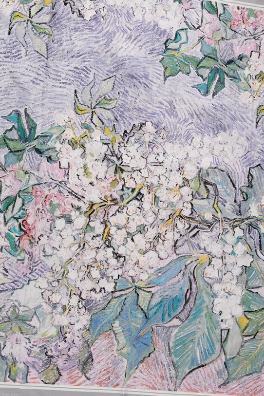 Answear Lab eșarfă de mătase 1210.CMS violet WW25