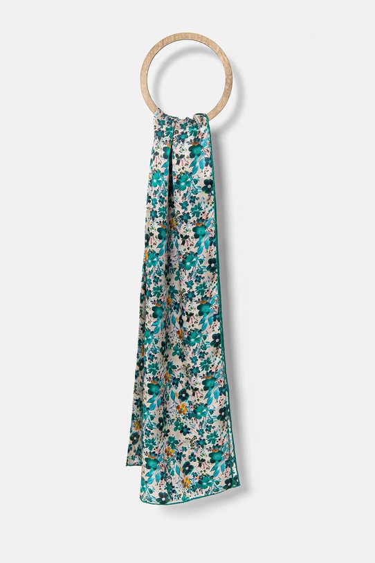 Answear Lab eșarfă de mătase matase turcoaz 50x170.flk