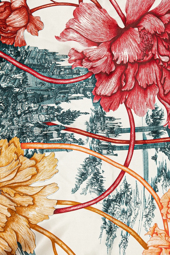 Answear.LAB apaszka jedwabna 50x50.1.flk beżowy WW25