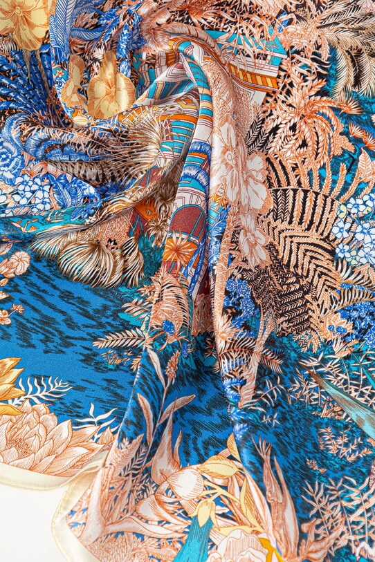 Doplnky Hodvábna šatka Answear.LAB 50x50.2.flk modrá