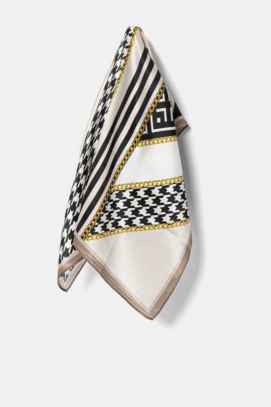 Answear Lab esarfa de matase matase negru 50x50.4.flk