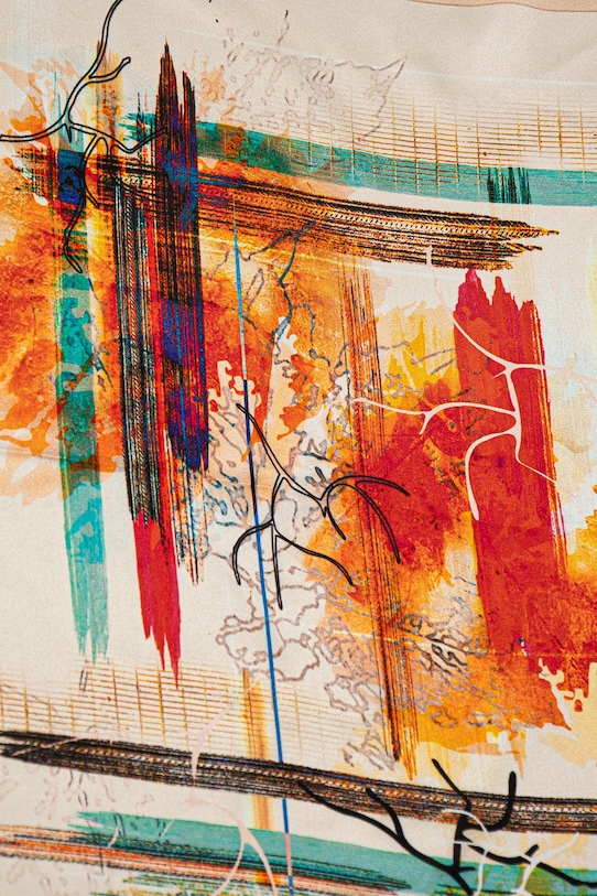 Шелковый платок на шею Answear.LAB 50x50.6.flk красный WW25