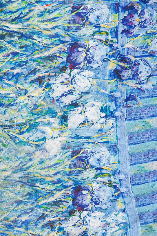 Svilena marama Answear.LAB 50x50.7.flk plava WW25