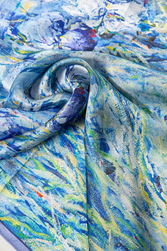 Dodaci Svilena marama Answear.LAB 50x50.7.flk plava