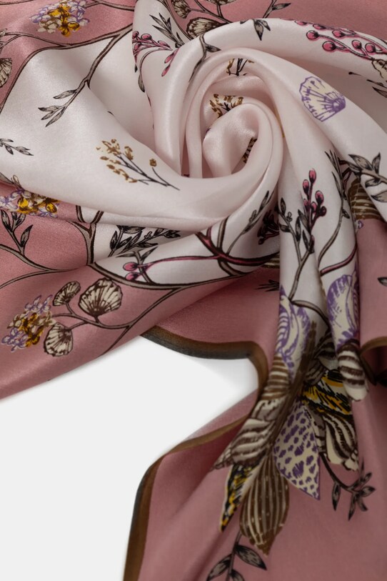 Doplňky Hedvábný šátek Answear.LAB 1285.CMS růžová