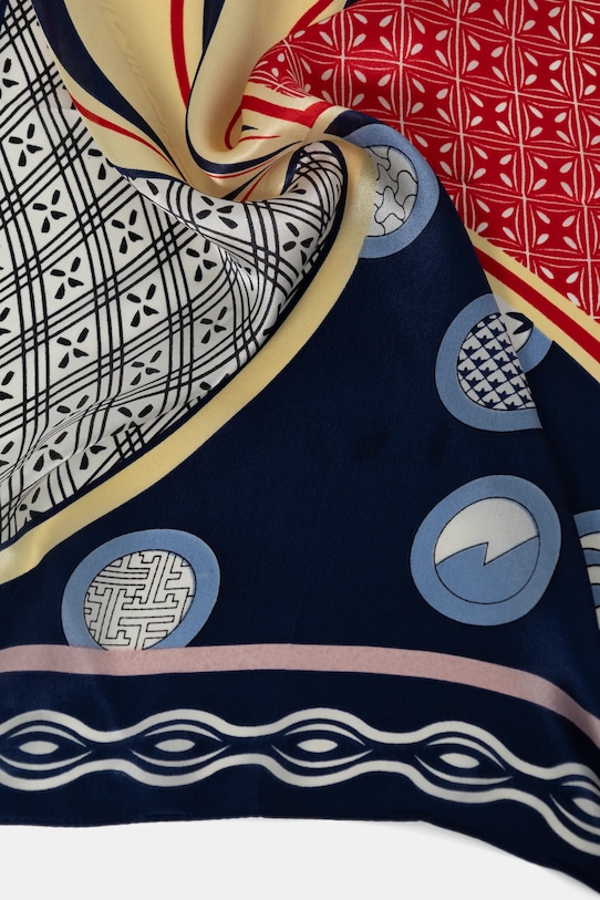 Akcesoria Answear.LAB apaszka jedwabna 1294.CMS niebieski