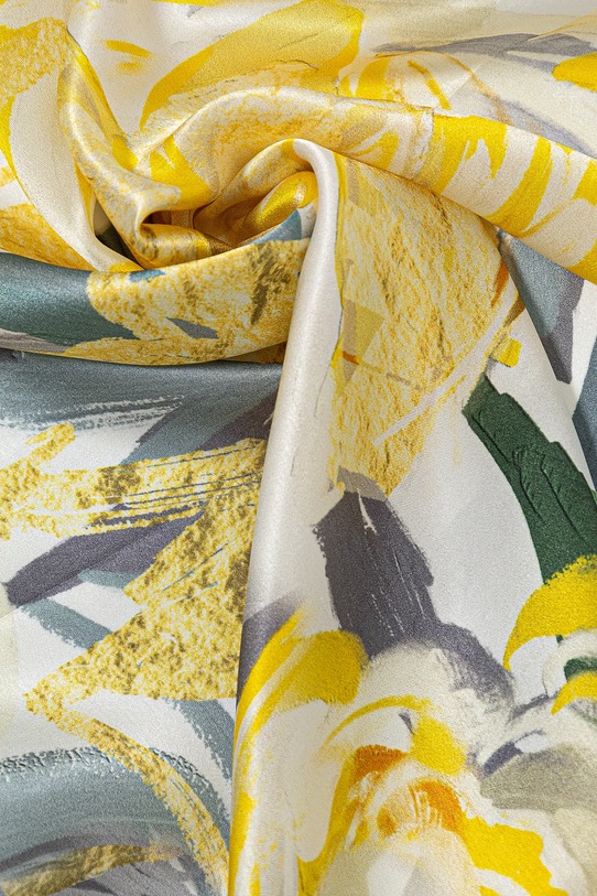 Kiegészítők Answear.LAB selyem kendő 50x50..fos sárga