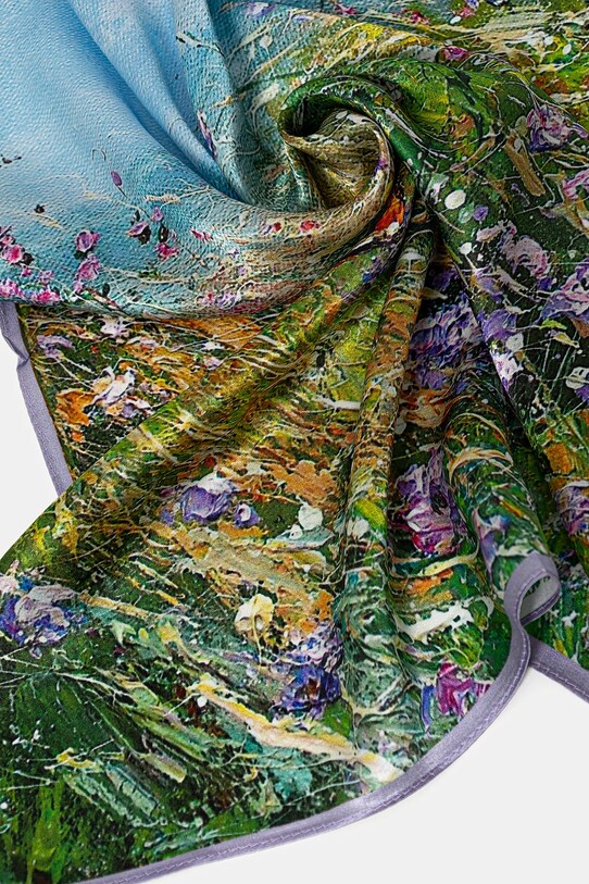 Hedvábný šátek Answear.LAB 50x50b.fos vícebarevná WW25