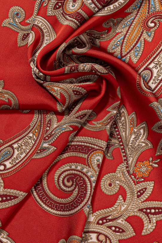 Accesorii Answear Lab eșarfă cu mătase ED.YF.624.iak rosu