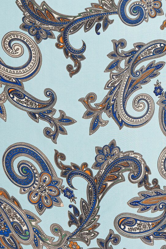 Šátek s hedvábím Answear.LAB ED.YF.624.iak modrá WW25