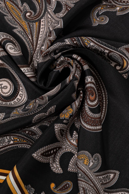 Accesorii Answear Lab eșarfă cu mătase ED.YF.624.iak negru