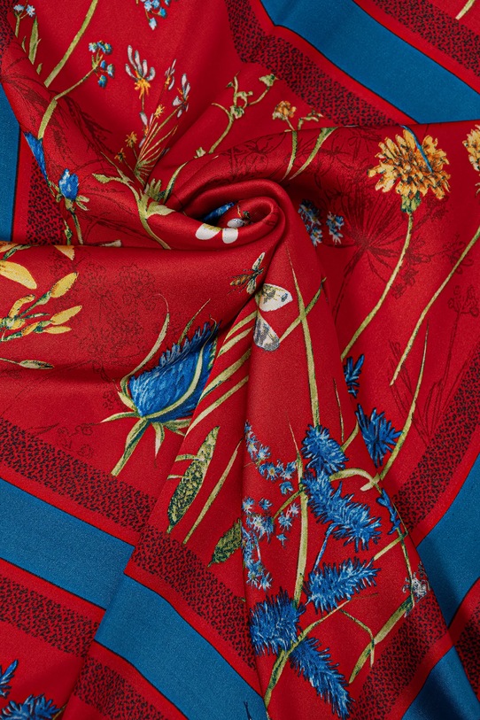 Akcesoria Answear.LAB apaszka z jedwabiem ED.YF.576.iak czerwony