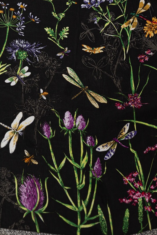 Answear Lab fular eșarfă de mătase ED.YF.576.iak negru WW25