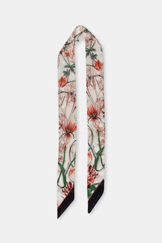 Answear.LAB apaszka z jedwabiem tkanina beżowy ED.YF.618.iak