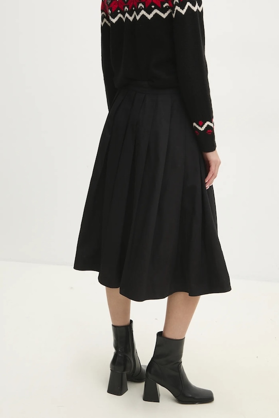 Îmbrăcăminte Answear Lab fustă din bumbac sng.50.tos negru