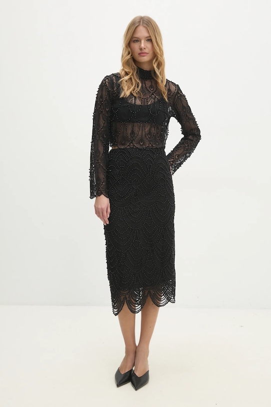 Sukňa Answear.LAB 2101.ios čierna WW25