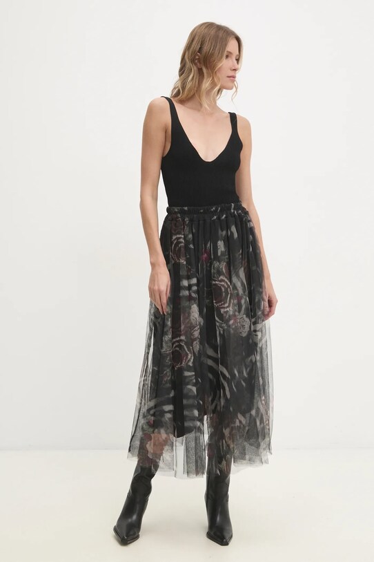 Sukňa Answear.LAB MK61.015.T279.017.ims čierna WW25