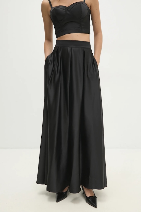 Sukňa Answear.LAB látka čierna 7286.ims