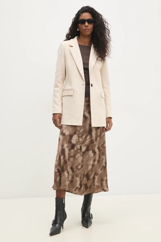 Answear Lab fustă 410168.tlk maro WW25