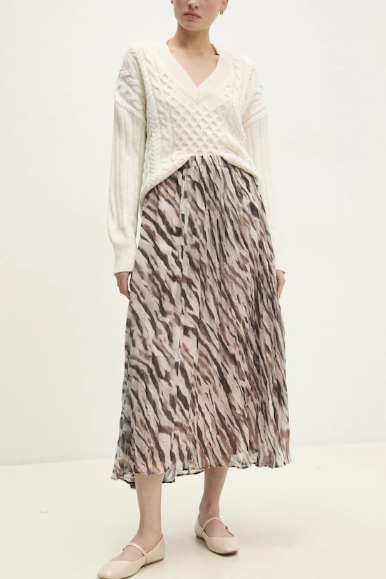 Answear.LAB spódnica casual brązowy 3245.tms