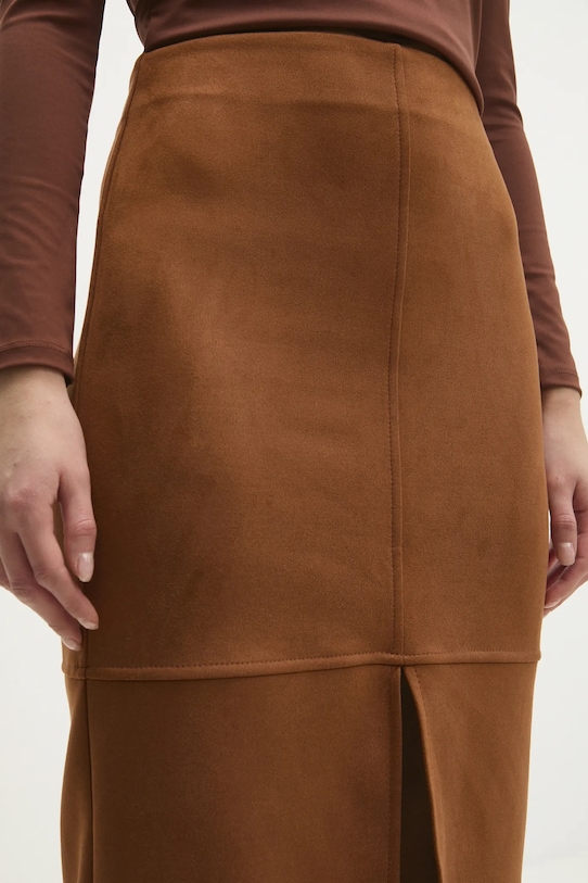 Sukně Answear.LAB hnědá sng.67.tos