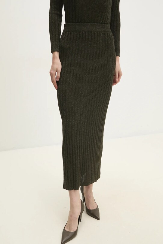 Answear Lab fustă cu modele verde 8083.0.ilk