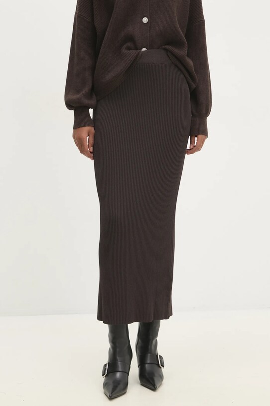Спідниця Answear.LAB casual коричневий 9044.0.ilk